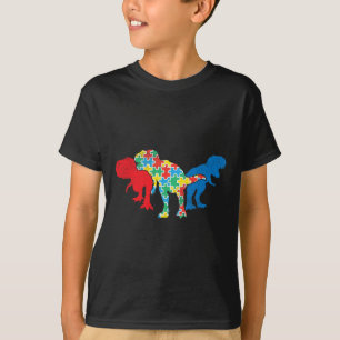 T-Rex Dinosaurussen Puzzel Dino Autisme Awareness T-shirt