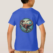 T-Rex doet geen huiswerk - Grappige dinosaurus Ter T-shirt (Achterkant)