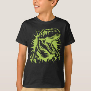 T-Rex doorbreekt kinderen T-shirt