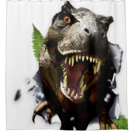 t rex douchetijd douchegordijn