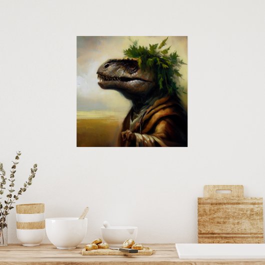 T Rex Druïd Poster (Keuken)