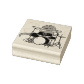 T-Rex Drummer Rubberstempel (Stempel)