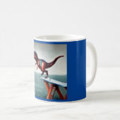 T Rex duiken Koffiemok (Voorkant rechts)