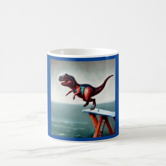 T Rex duiken Koffiemok (Center)