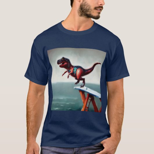 T Rex duiken T-shirt (Voorkant)