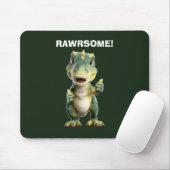 T Rex Duim Omhoog Muismat (Met muis)