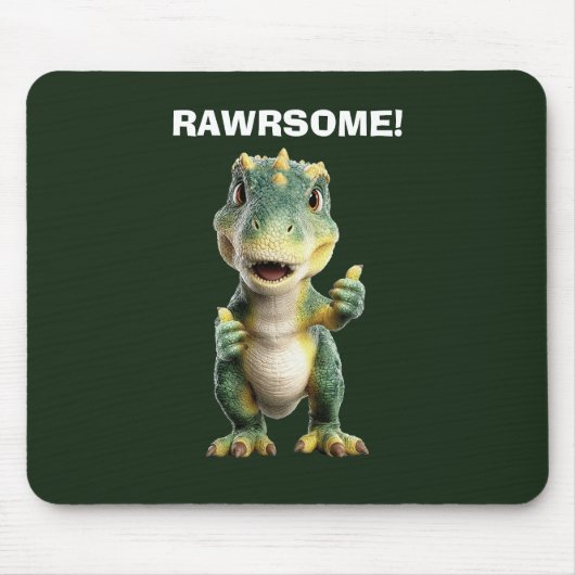 T Rex Duim Omhoog Muismat (Voorkant)
