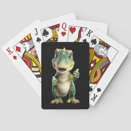 T Rex Duim Omhoog Pokerkaarten (Achterkant)