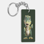 T Rex Duim Omhoog Sleutelhanger (Voorkant Links)