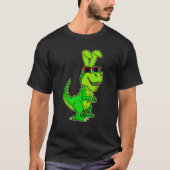 T Rex Easter Bunny Dinosaur Boys Basket Stuffers K T-shirt (Voorkant)