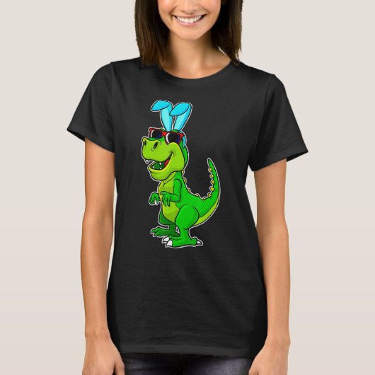 T Rex Easter Bunny Dinosaur Boys Basket Stuffers K T-shirt (Voorkant)