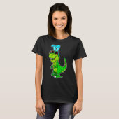 T Rex Easter Bunny Dinosaur Boys Basket Stuffers K T-shirt (Voorkant volledig)