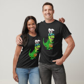 T Rex Easter Bunny With Eggs Basket Funny Dinosaur T-shirt (Unisex)
