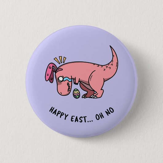 T-Rex Easter Struggle Button (Voorkant)