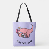 T-Rex Easter Struggle Canvas tas (Achterkant)