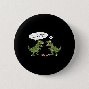 T rex eet zombie halloween jongens meisjes Kinder Ronde Button 5,7 Cm