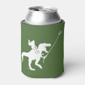 T-rex en bigfoot selfie blikjeskoeler (Blikje Voorkant)