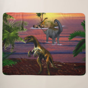 T-REX en BRONTASOURUS Sherpa Deken
