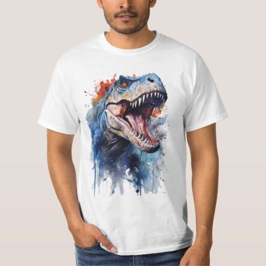T-Rex en Fiesta de Colores T-shirt (Voorkant)
