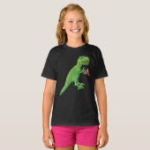 T-Rex en Pizza T-shirt (Voorkant volledig)