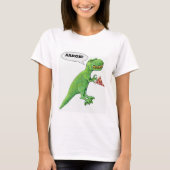 T-Rex en Pizza T-shirt (Voorkant)