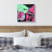 T Rex en Stegosaurus Dinosaurus Canvas Kunst (Insitu (Slaapkamer))