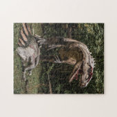 T-Rex en Stegosaurus Legpuzzel (Horizontaal)