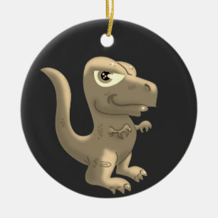 T-Rex en Stegosaurus-Ornament Keramisch Ornament