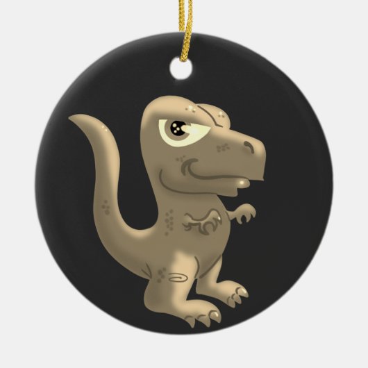 T-Rex en Stegosaurus-Ornament Keramisch Ornament (Voorkant)