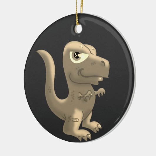 T-Rex en Stegosaurus-Ornament Keramisch Ornament (Links)