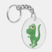 T-Rex en Stegosaurus Sleutelhanger (Voorkant Links)