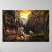 T-Rex en Triceratops Poster (Voorkant)