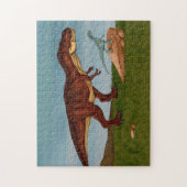 T-Rex en Velociraptor Legpuzzel (Verticaal)