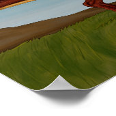 T-Rex en Velociraptor Poster (Hoek)