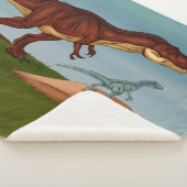 T-Rex en Velociraptor Sherpa Deken (3/4)
