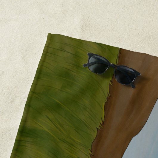 T-Rex en Velociraptor Strandlaken (In situ)