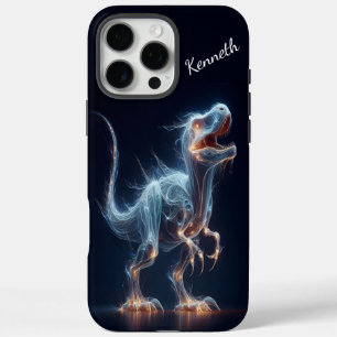 T-rex etherische gloed iPhone 16 pro max hoesje
