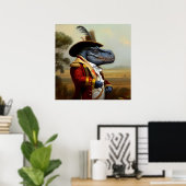 T Rex Explorer Poster (Thuiskantoor)