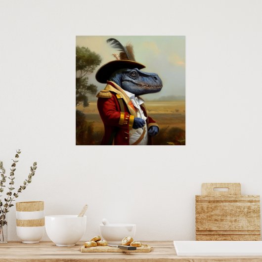 T Rex Explorer Poster (Keuken)