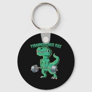 T-rex Fitness Bodybuilding Tyrannosaurus Flex Sleutelhanger