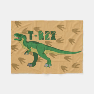 T-Rex Fleece Deken