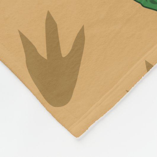 T-Rex Fleece Deken (Hoek)