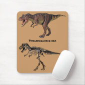 T-rex Flesh-n-Bone,Mousepad Muismat (Met muis)