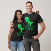 T Rex Flex Pun Dinosaur Workout Fitness T-shirt (Unisex)