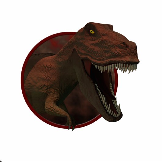 T-Rex Fotobeeldje Magneet (Voorkant)