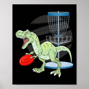 T Rex Frisbee Dinosaur Recreatieve Werper Dino Di Poster