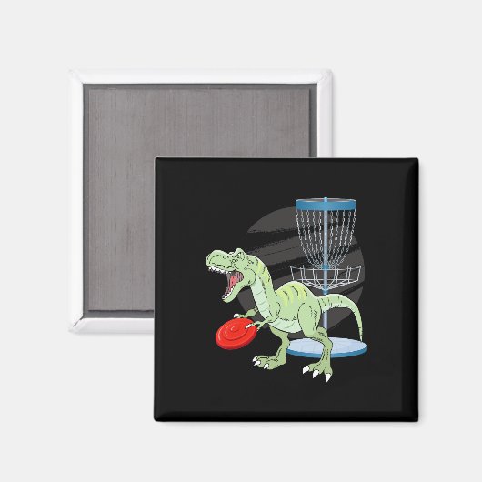 T Rex Frisbee Dinosaur Recreational Tosser Dino Di Magneet (Voorkant / Achterkant)