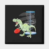 T Rex Frisbee Dinosaur Recreational Tosser Dino Di Magneet (Voorkant)