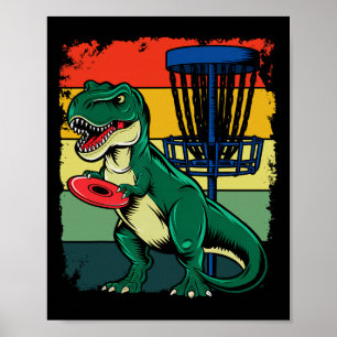 T Rex Frisbee Dinosaurus Recreatieve Werper Dino D Poster
