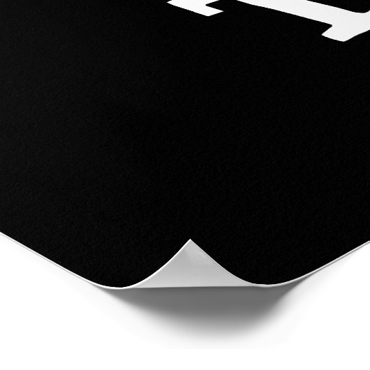 T-Rex Funny Alphabet Dinosaur Pun Dark BG Poster (Hoek)